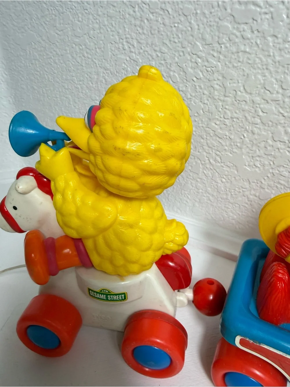 Vintage Sesame Street Band Parade Pull-Along Train Toy